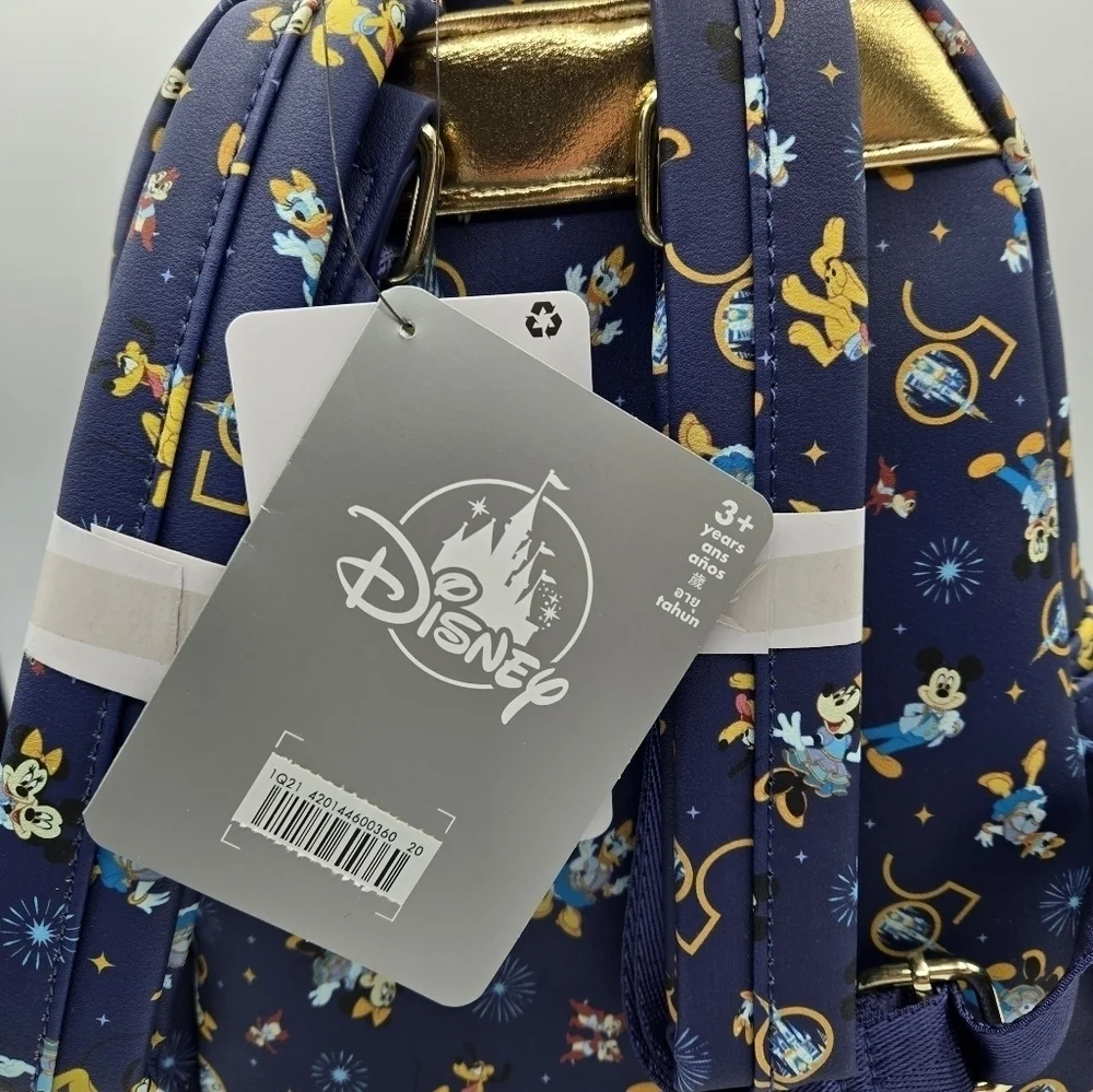 Loungefly Walt Disney World 50th Anniversary Celebration Backpack